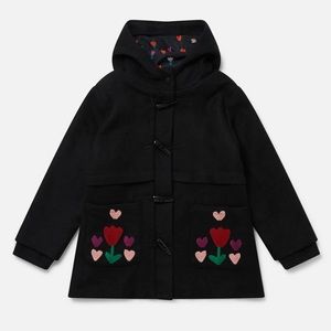 STELLA MCCARTNEY - WOOL COAT WITH EMBROIDERED FLOWERS